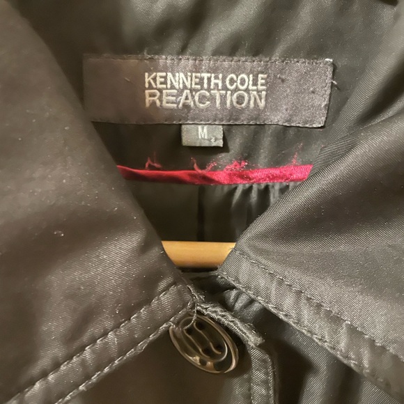 Kenneth Cole‎ Sleek Black Trench Jacket - Picture 4 of 4